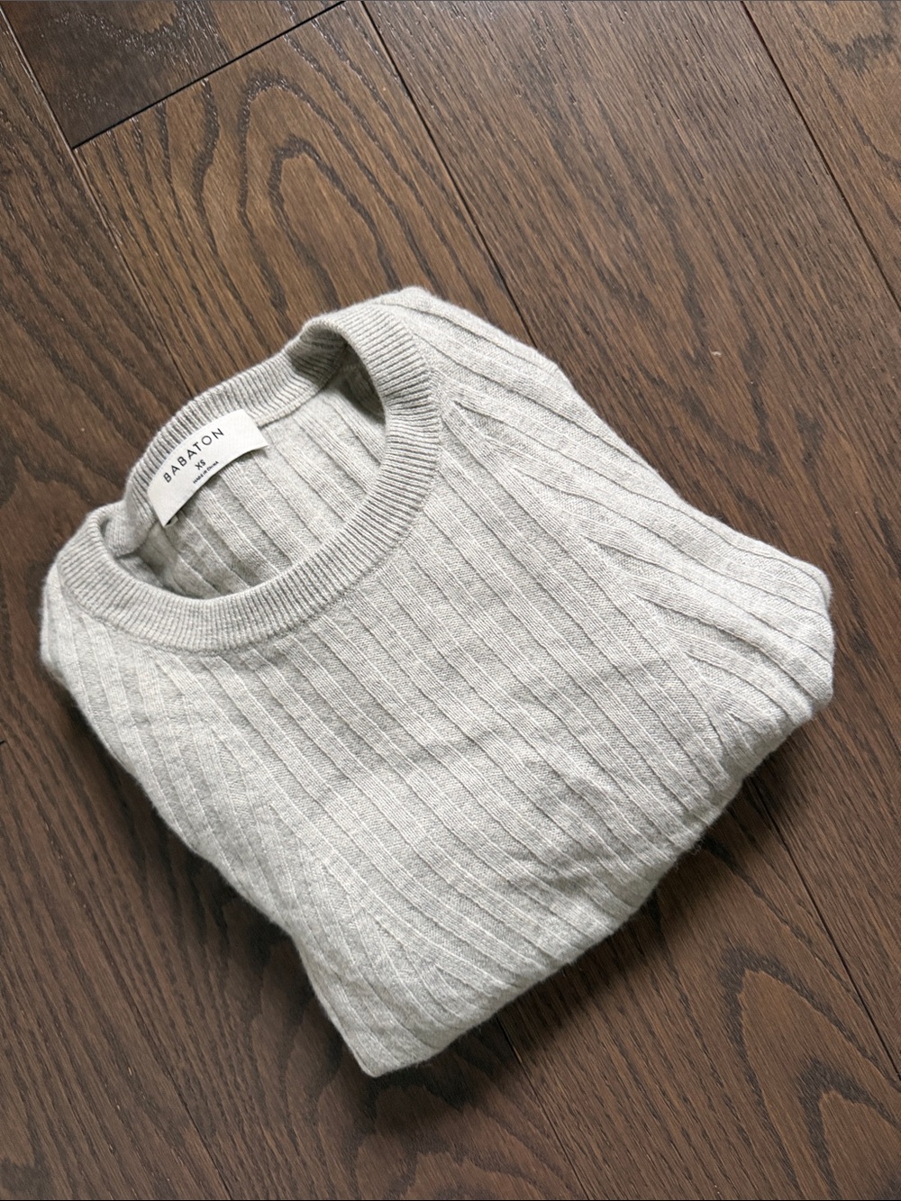 Women's Light Gray Long Sleeve Top - Picture 5 of 5